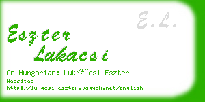 eszter lukacsi business card